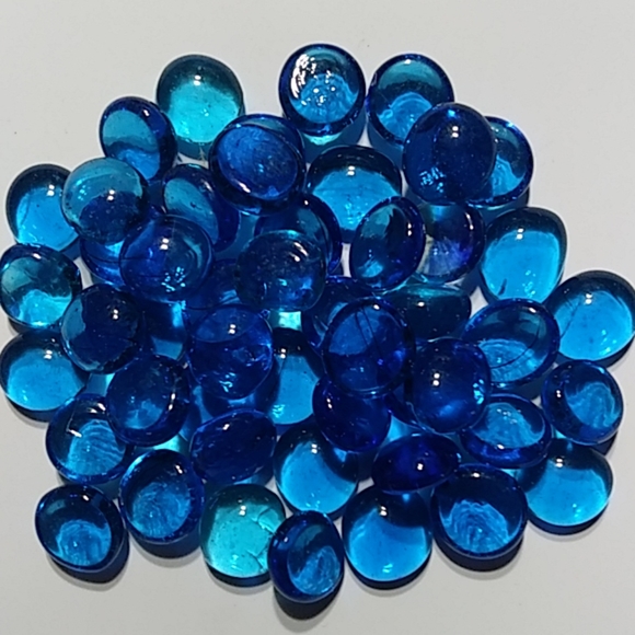 Other - 2 Lbs Blue mosaic glass gems